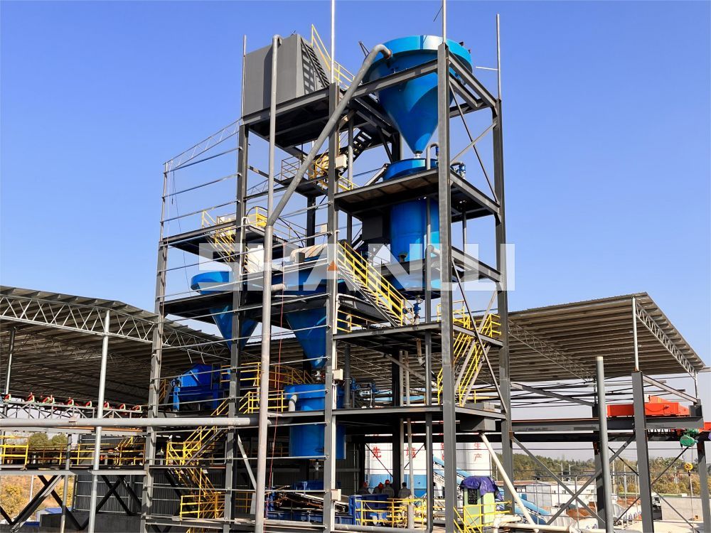 Float glass sand production line with annual output of 300,000 tons