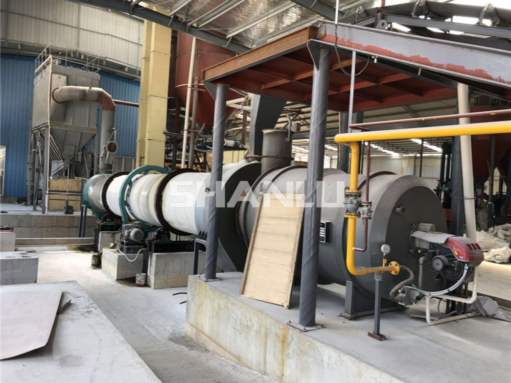 Dryer sand drying application site