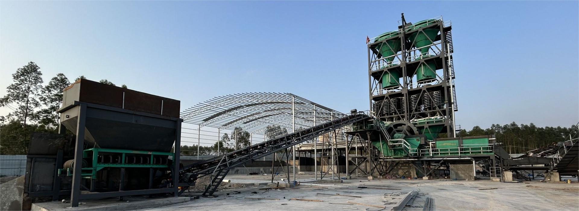 Water washed quartz sand production line